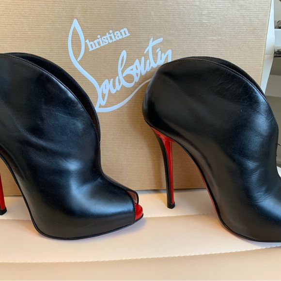 Christian Louboutin Chester 120 Shinny cal/Pat Toe - Picture 3 of 7